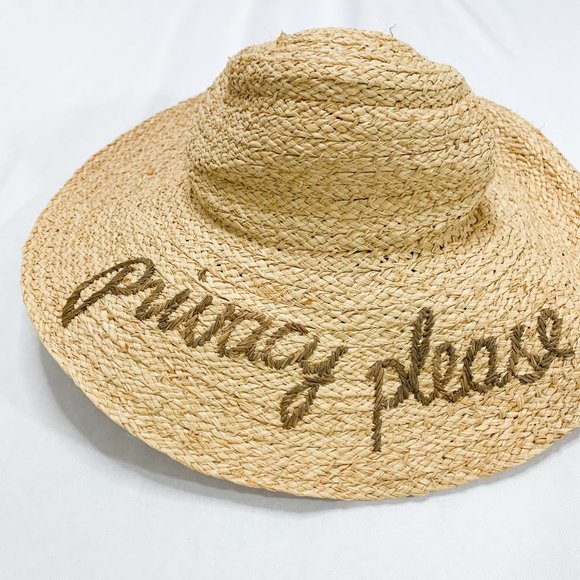 PRIVACY PLEASE Floppy Raffia Vacation Sunhat - Picture 2 of 5
